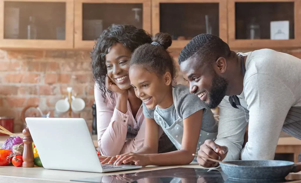 Photo, family using EnerWisely is the smart sustainable energy savings app. Take the free online energy audit. Get cheap electricity. Save energy, save money, help the planet. 