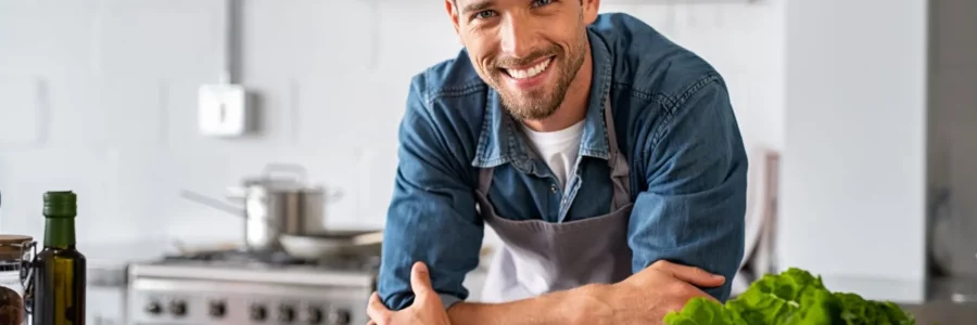 Hombre joven sonriente, Compare light plans, switch and save up to thousands, Enerwisely smart app