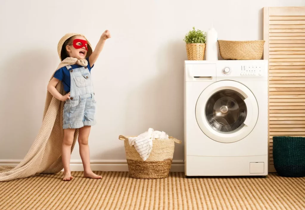 Child super hero, laundry, Compare light plans, switch and save up to thousands, Reliant Energy, EnerWisely, Texas