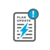 Icon, electricity plan expiration reminder. EnerWisely, enjoy our free service and we will remind you when is time to shop for a new plan.