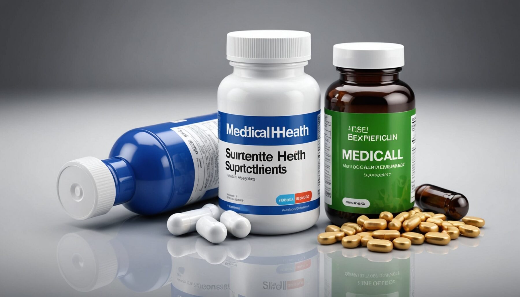 Informational illustration showing common men’s sexual health supplements, such as vitamins, minerals, and plant extracts, arranged next to a medical checklist.