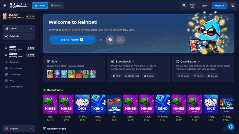 Rainbet Online casino